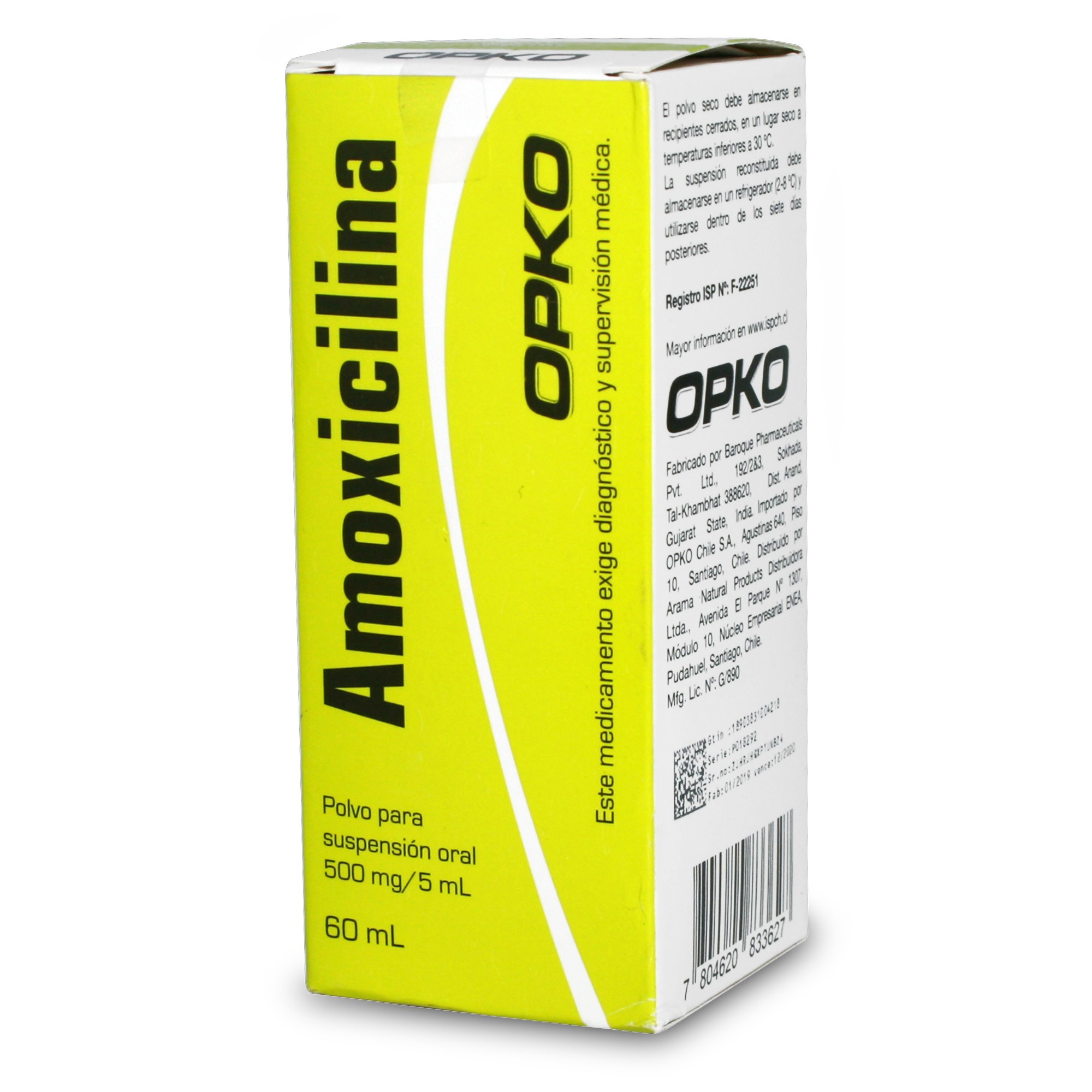 Amoxicilina 500 mg/5ml Jarabe 60 mL | Farmacias Cruz Verde
