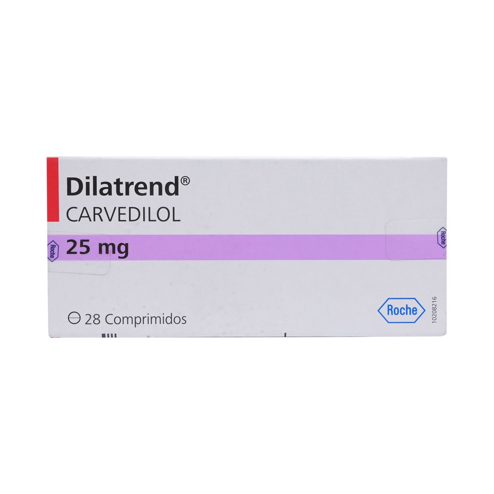 Dilatren Carvedilol 25 mg 28 Comprimidos | Cruz Verde