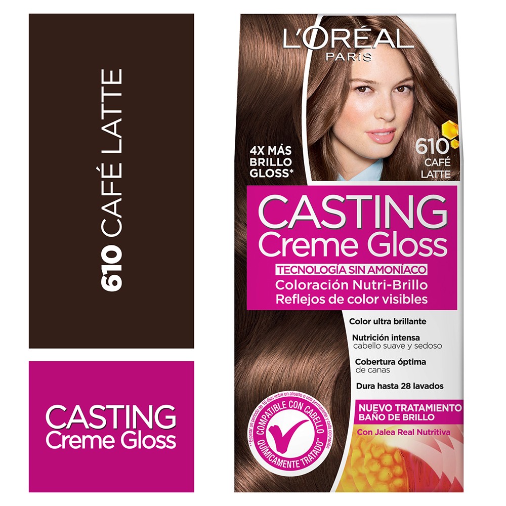 Coloracion Creme Gloss 610 Cafe Latte