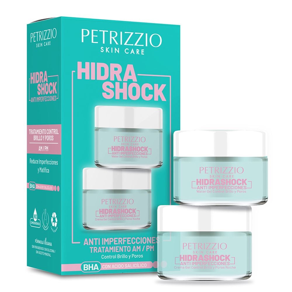 Set Crema Gel Hidrashock Anti Imperfecciones Día + Noche | Cruz Verde