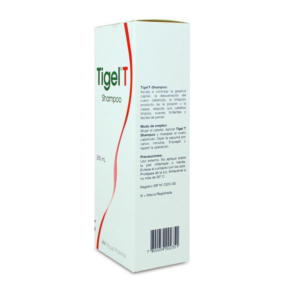 Tigel Alquitran De Hulla 0,5 Shampoo Medicado 265 mL Farmacias Cruz