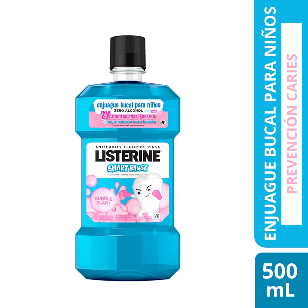 Enjuague Bucal Smart Rinse Bubble Blast 500ml | Cruz Verde