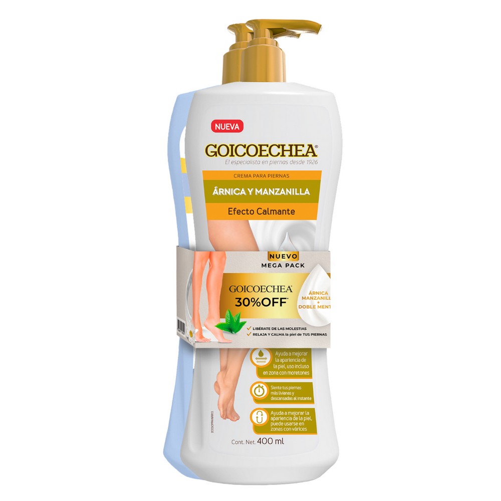 Pack Crema Doble Mentol 400ml + Crema Arnica 400ml | Cruz Verde