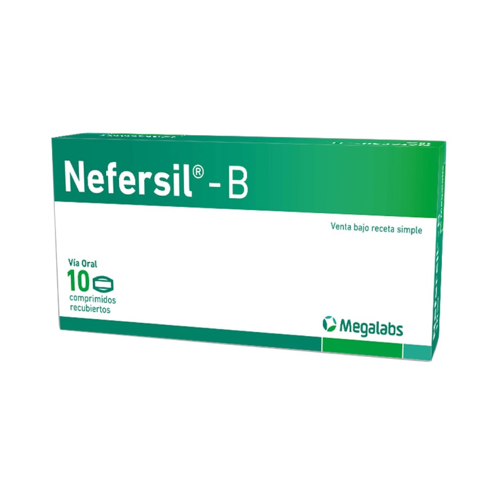 Nefersil-B 125 Mg 10 Comprimidos Recubiertos