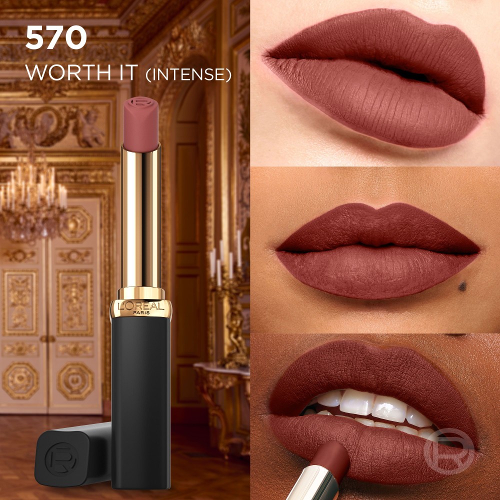 Labial Color Riche Intense Volume Matte 570 Worth It Intense Cruz Verde
