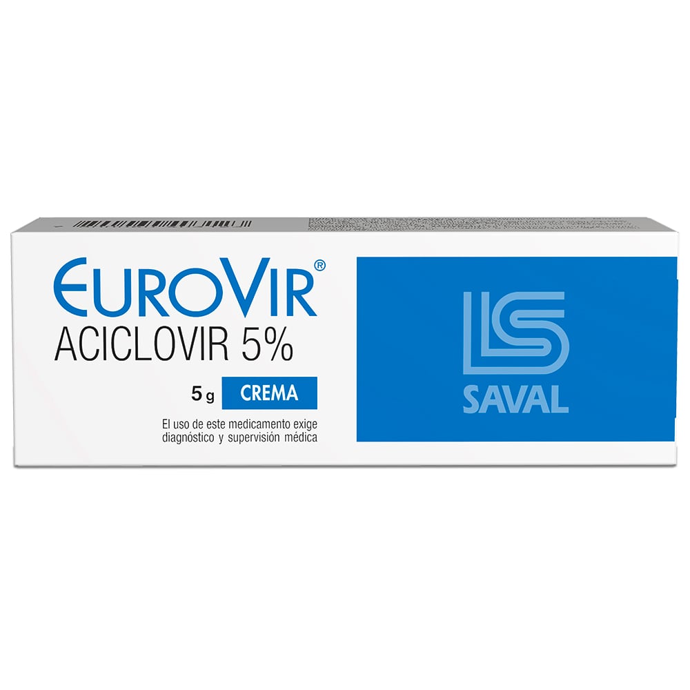 Eurovir Aciclovir 5% Crema Dermica 5 gr