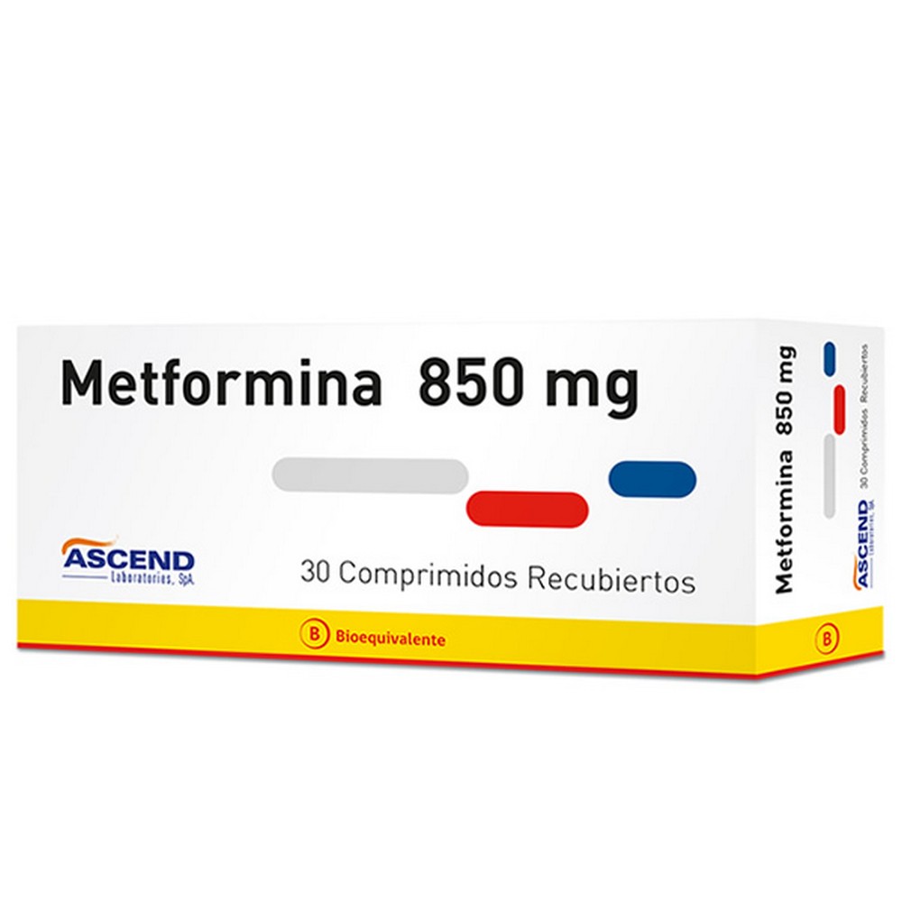Metformina 850 mg 30 Comprimidos | Farmacias Cruz Verde