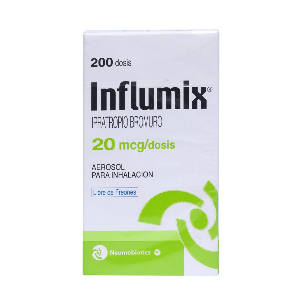 Influmix Ipratropio Bromuro 20 Mcg Inhalador Bucal 200 Dosis