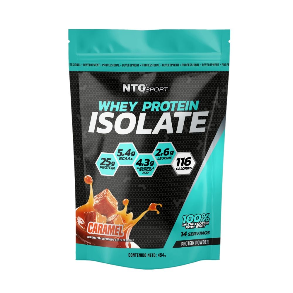 Whey Protein Isolate Caramel- 454gr | Cruz Verde