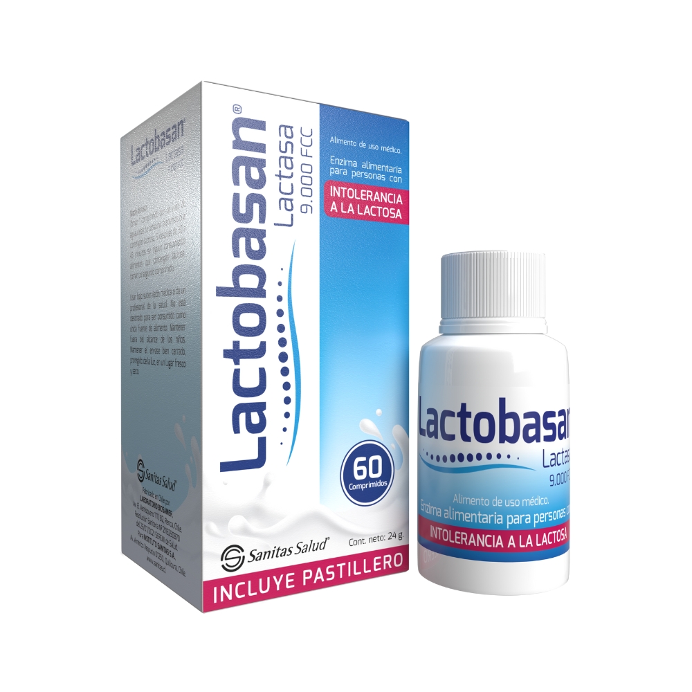 Lactobasan 9000 FCC Lactasa 60 Comprimidos