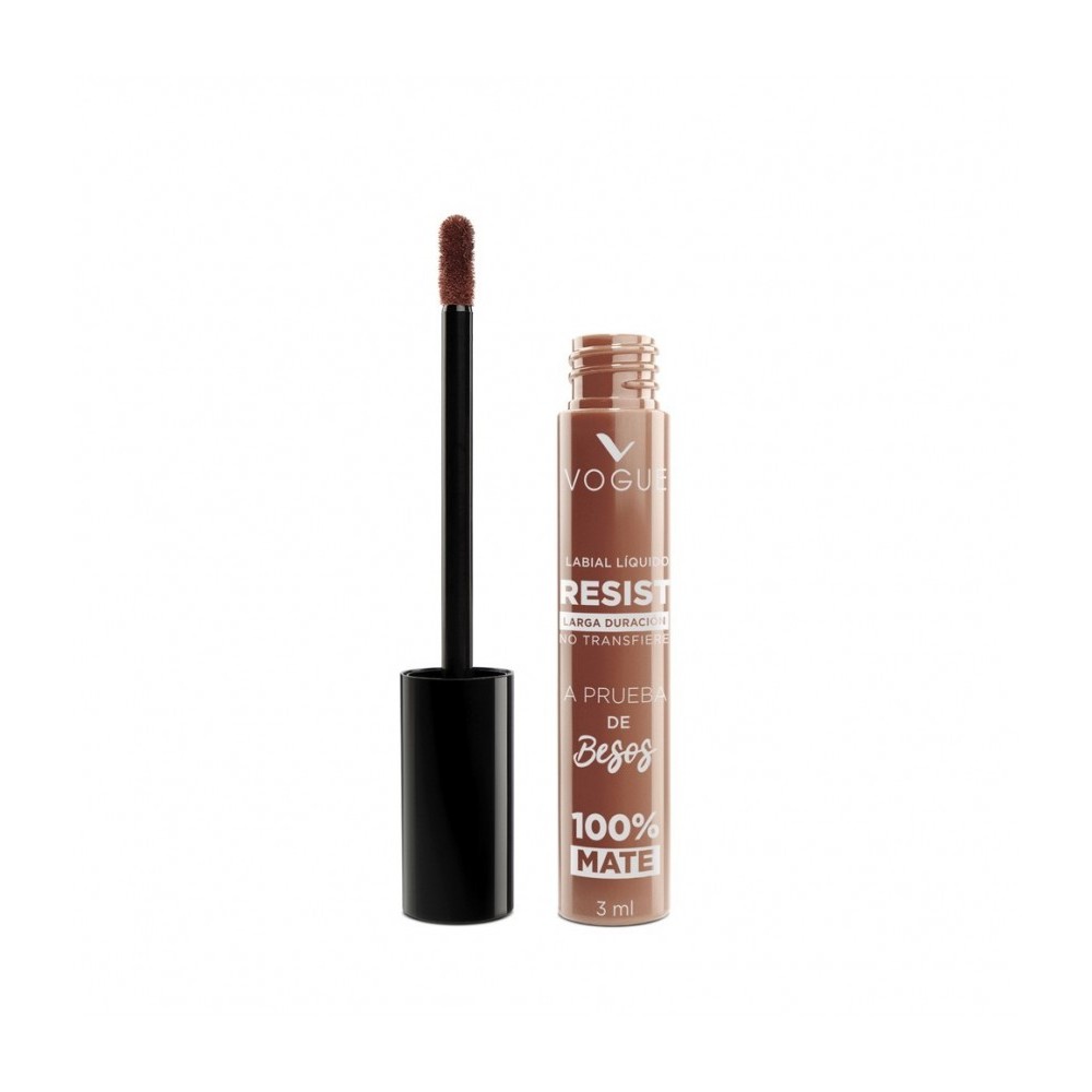 Labial Liquido Resiste A Prueba de Besos 100% Mate Calida 3 mL
