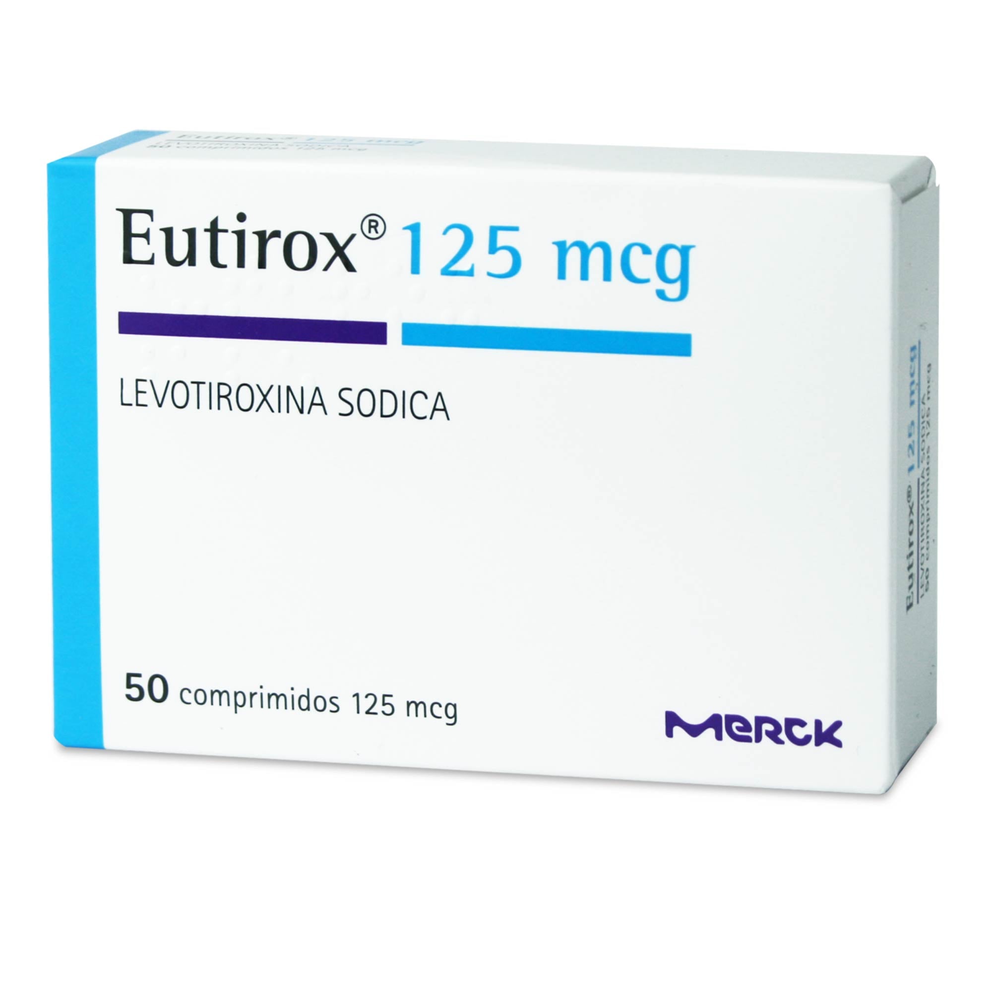 Eutirox 125 Levotiroxina 125 mcg 50 Comprimidos