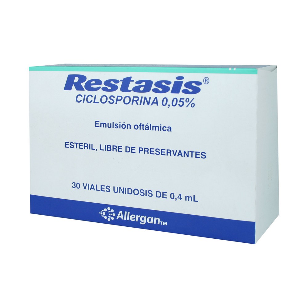 Restasis Emulsión Oftálmica Ciclosporina 0,05 30 Ampollas Farmacias Cruz Verde