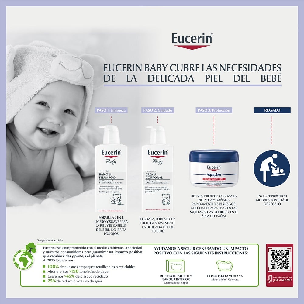 Estuche Mis Primeros Cuidado Baby Baño y Shampoo 400ml + Baby Crema