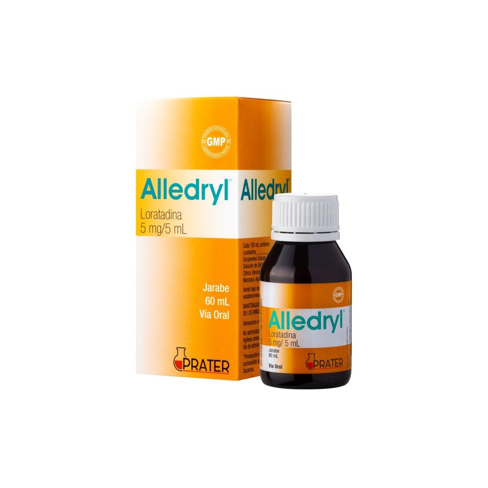 Alledryl loratadina 5 mg/5 mL jarabe 60 mL