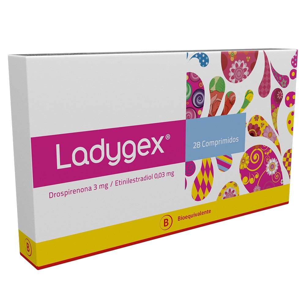 LadygexDrospirenona3mgEtinilestradiol0,03mg28Comprimidos