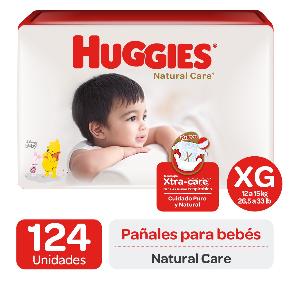 Natural Care Panal Desechable Xtra-Care XG 124 Unidades