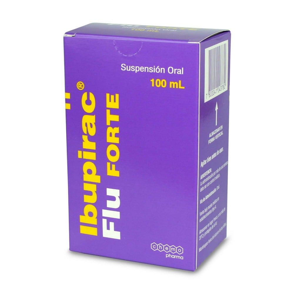 Ibupirac flu Forte Ibuprofeno 30 mg/5mL Suspensión 100 mL Farmacias