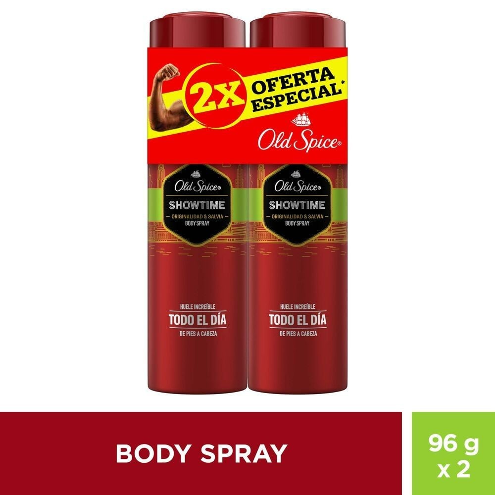 Pack Desodorante Body Spray Showtime 152 mL x 2