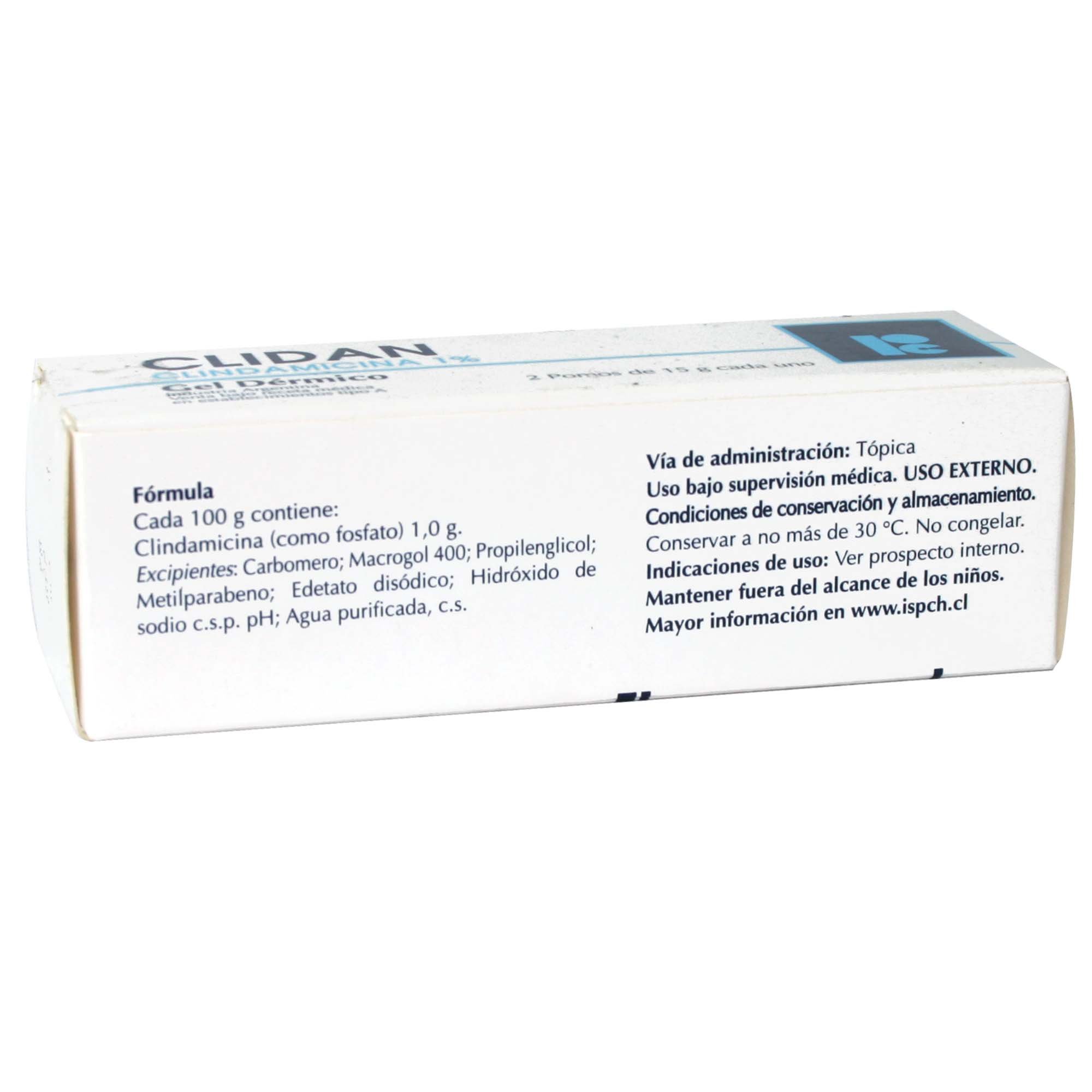 Clidan B Clindamicina 5 Gel Tópico 30 Gr | Farmacias Cruz Verde