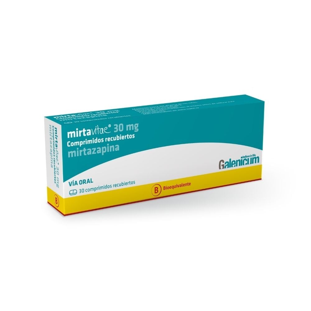 Mirtavitae Mirtazapina 30 mg 30 comprimidos recubiertos