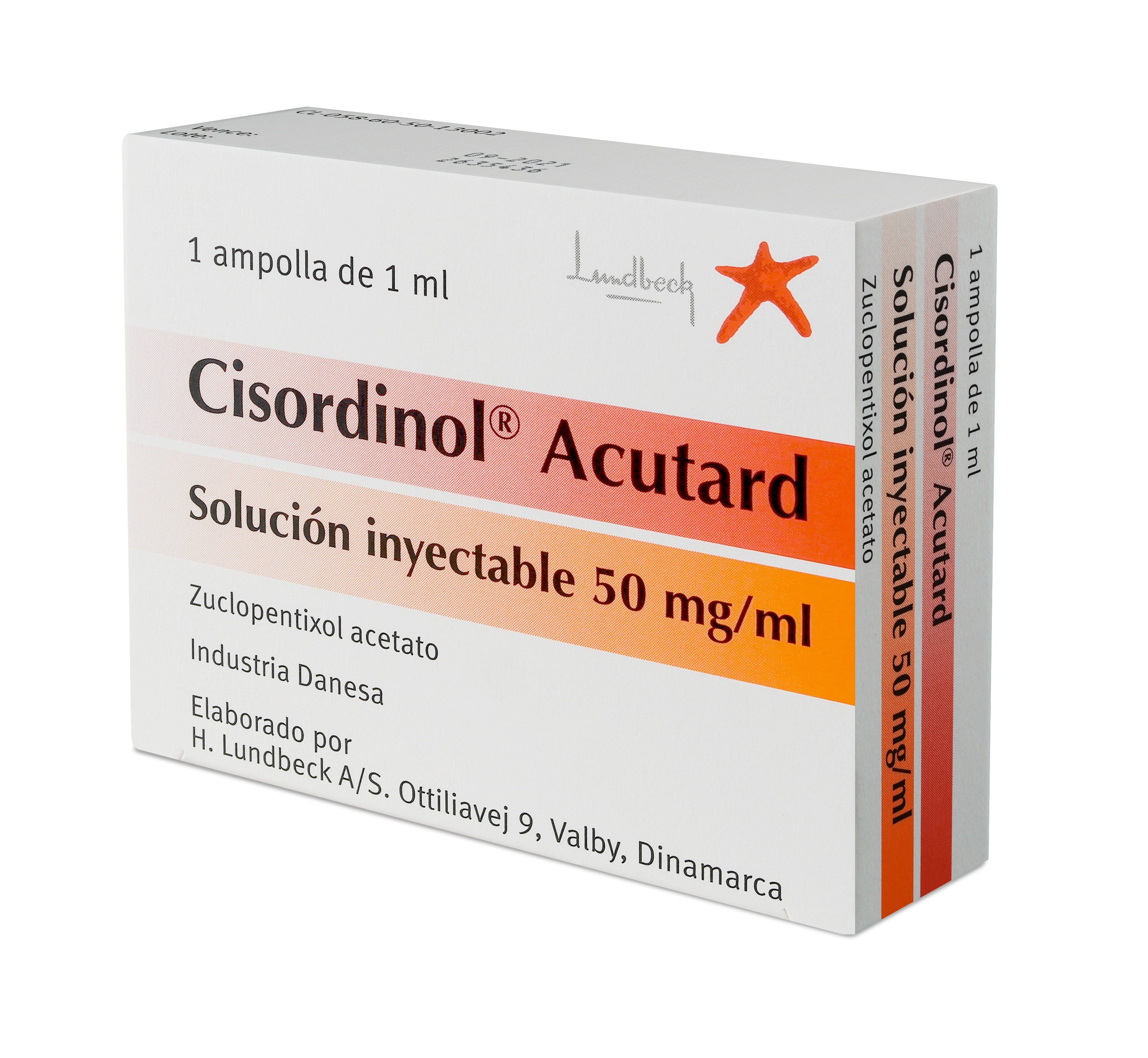 Cisordinol Acutard Zuclopentixol 50 mg / mL 1 Ampolla de 1 mL