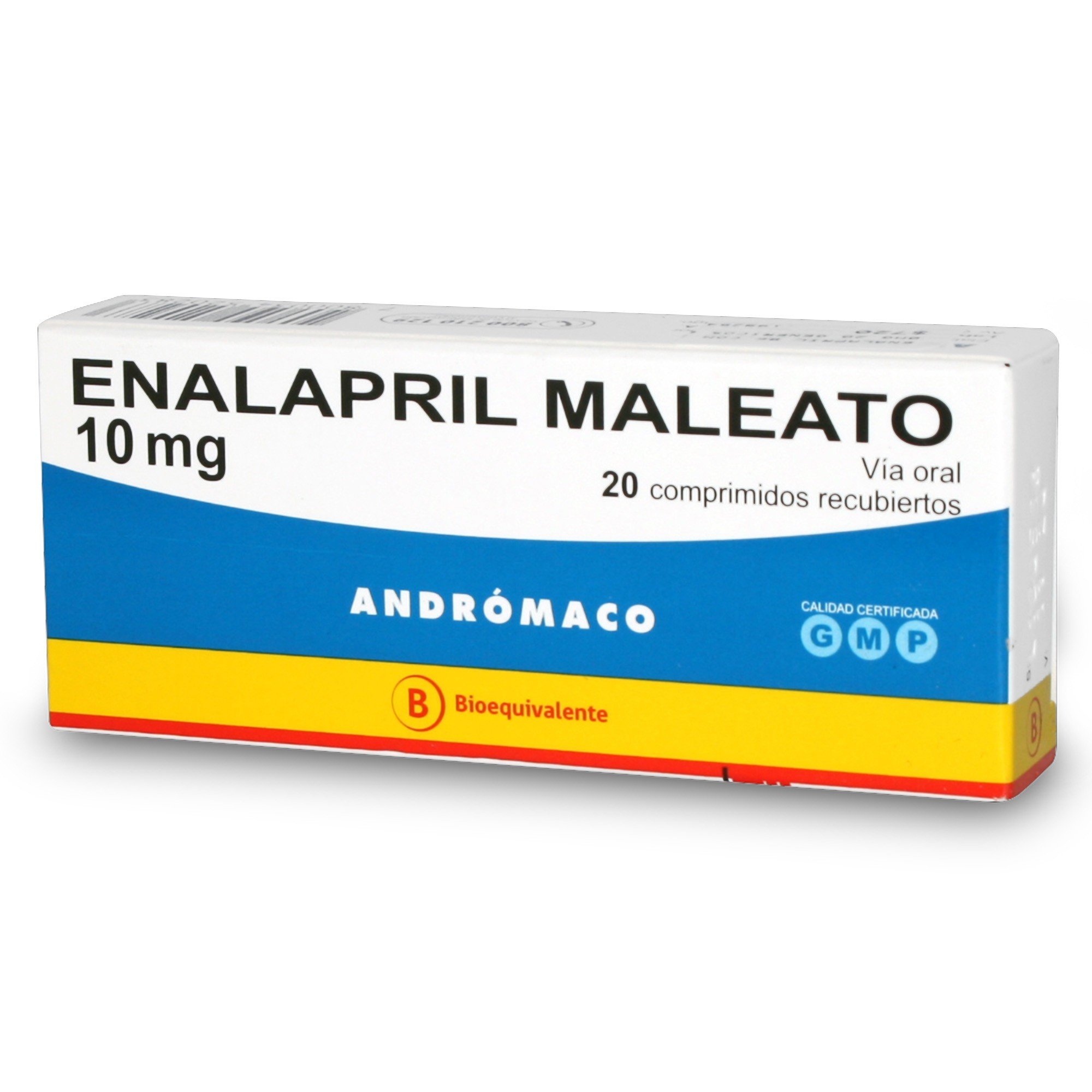 Enalapril 10 mg 20 Comprimidos | Farmacias Cruz Verde
