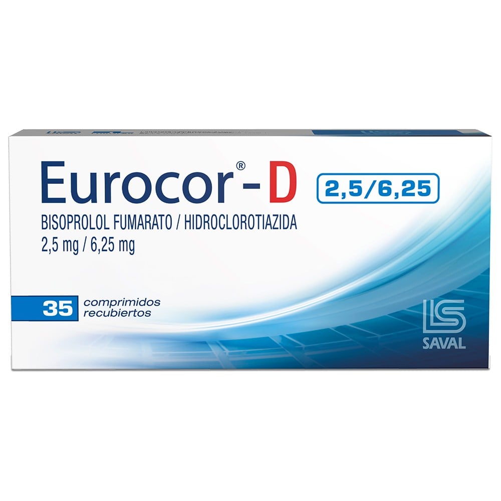 Eurocor-D Bisoprolol 2,5 mg 35 Comprimidos