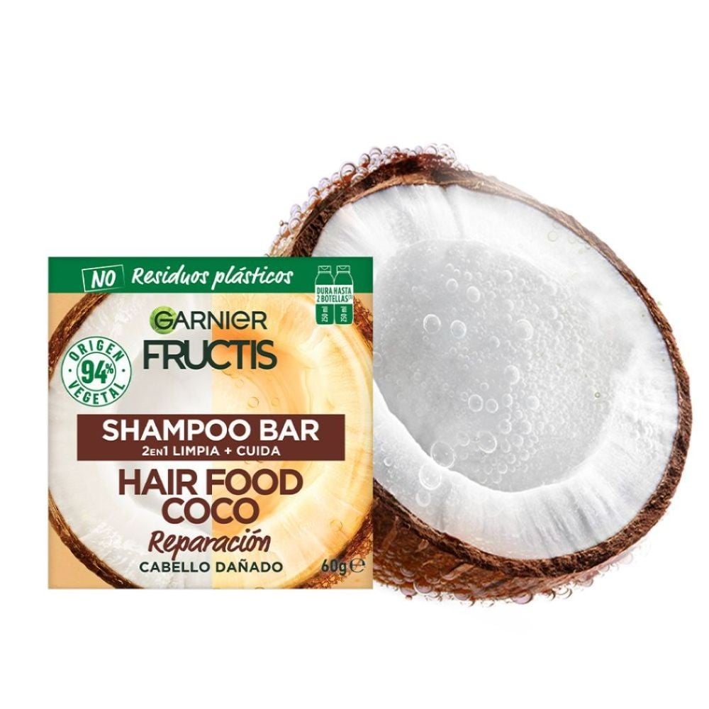 Hair Food Coco Shampoo Barra 60 grs Farmacias Cruz Verde