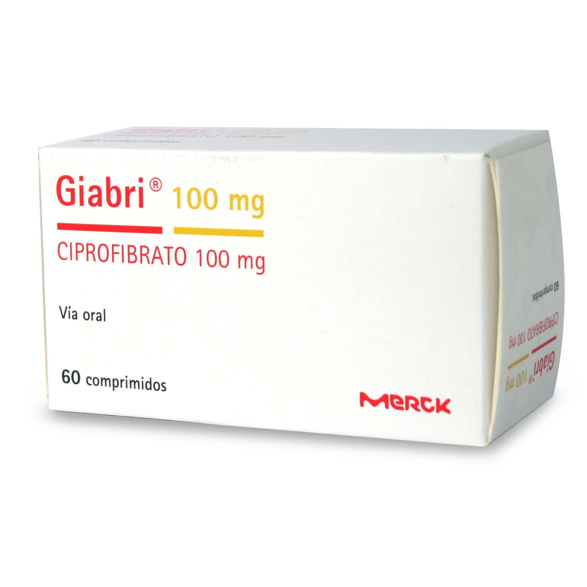 Giabri Ciprofibrato 100 mg 60 Comprimidos
