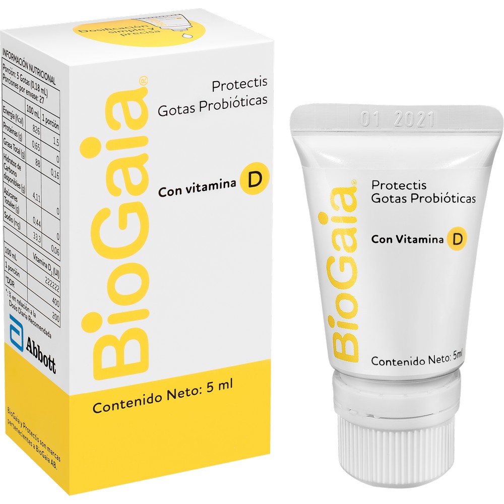Biogaia Probióticos con Vitamina D Gotas 5 mL
