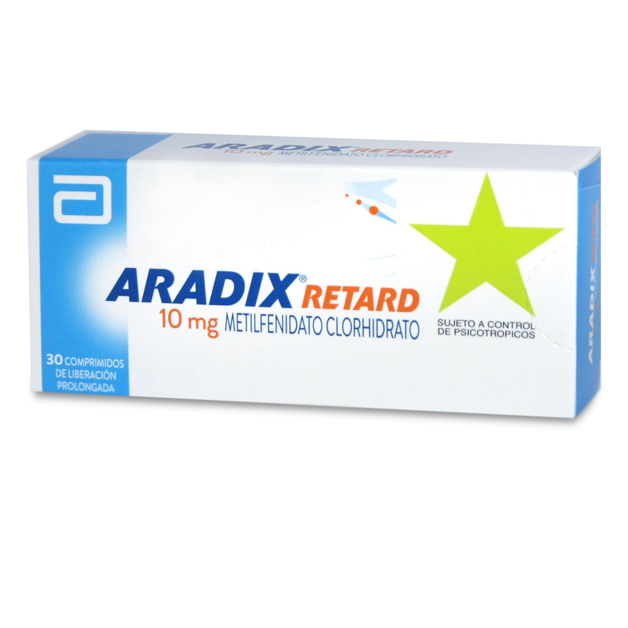 Aradix Retard Metilfenidato 10 mg 30 Comprimidos | Farmacias Cruz Verde