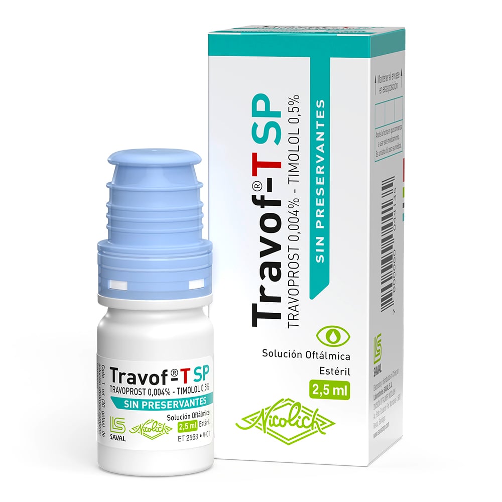 Travof-T Sp Solucion Oftalmica Esteril 0,004%/0,5% 2,5 mL