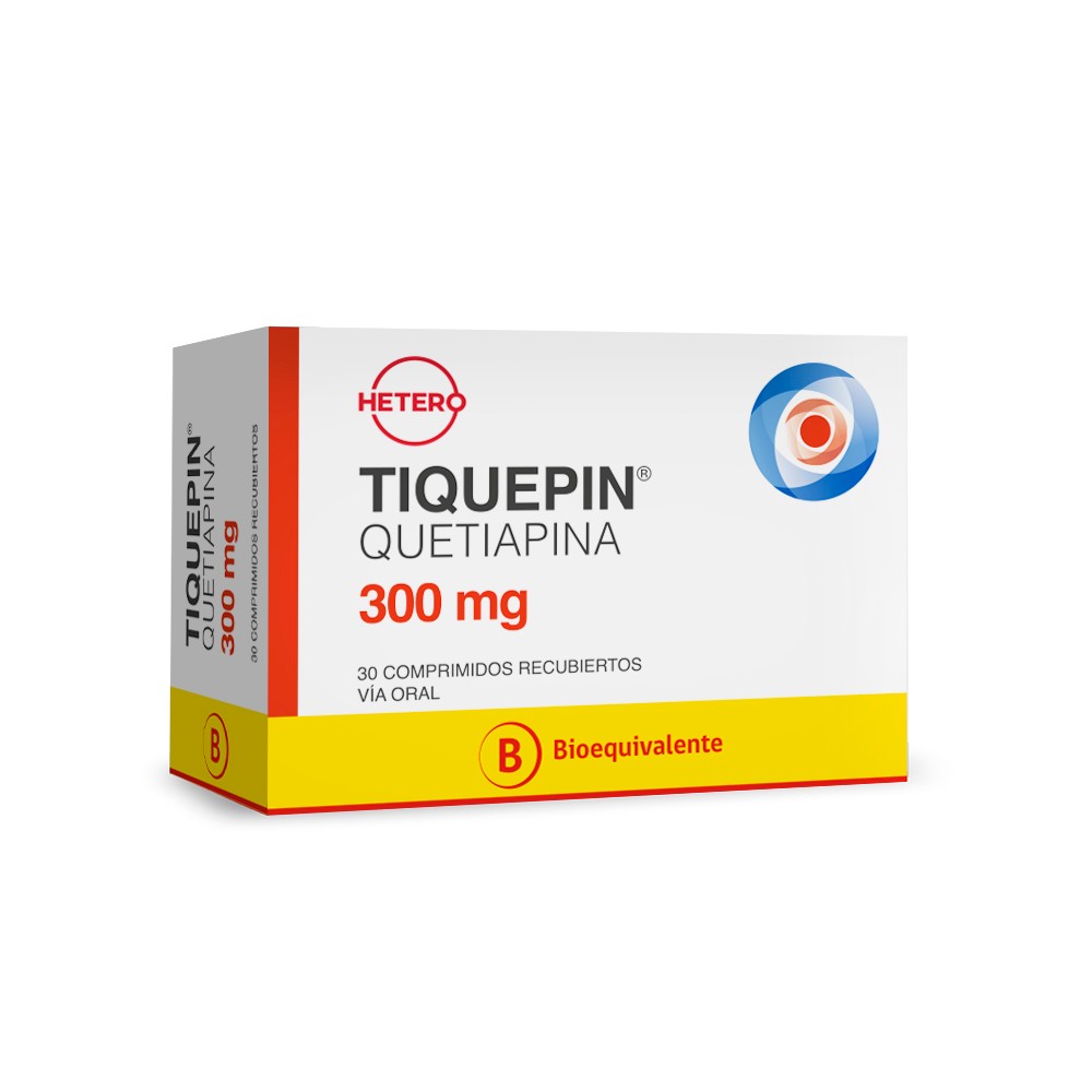 Tiquepin 300 mg 30 Comprimidos Recubiertos | Cruz Verde