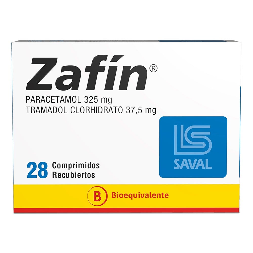 Zafin Tramadol 37,5 mg 28 Comprimidos Recubiertos