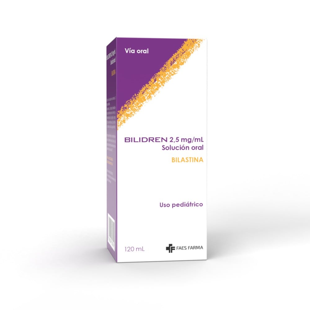 Bilidren Pediátrico Bilastina 2,5 mg/mL Solución oral 120 mL