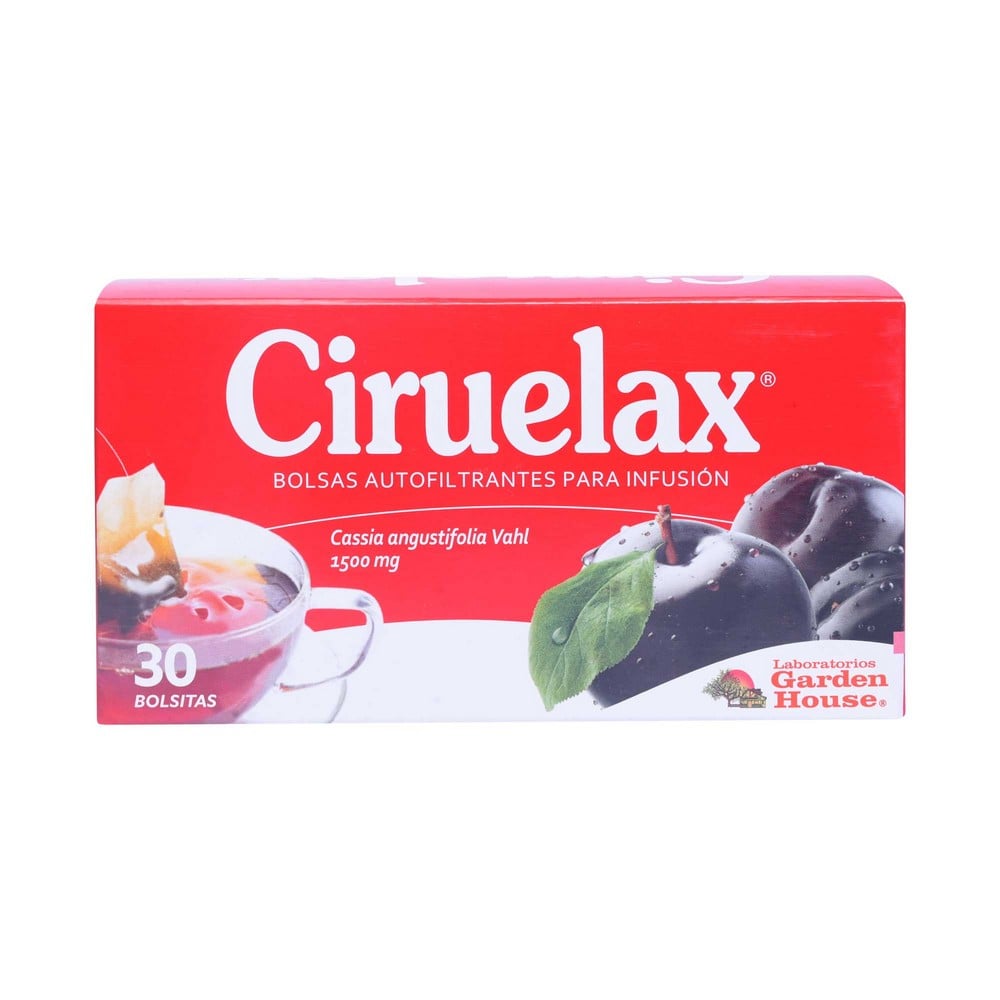 Ciruelax Té Laxante Hojas de Sen (cassia senna tv) 30 Bolsitas