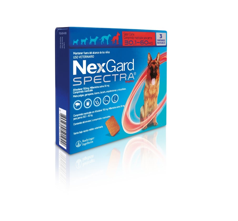 Nexgard Spectra ( 30,1 a 60 kg) 3 Comprimidos Masticables | Cruz Verde