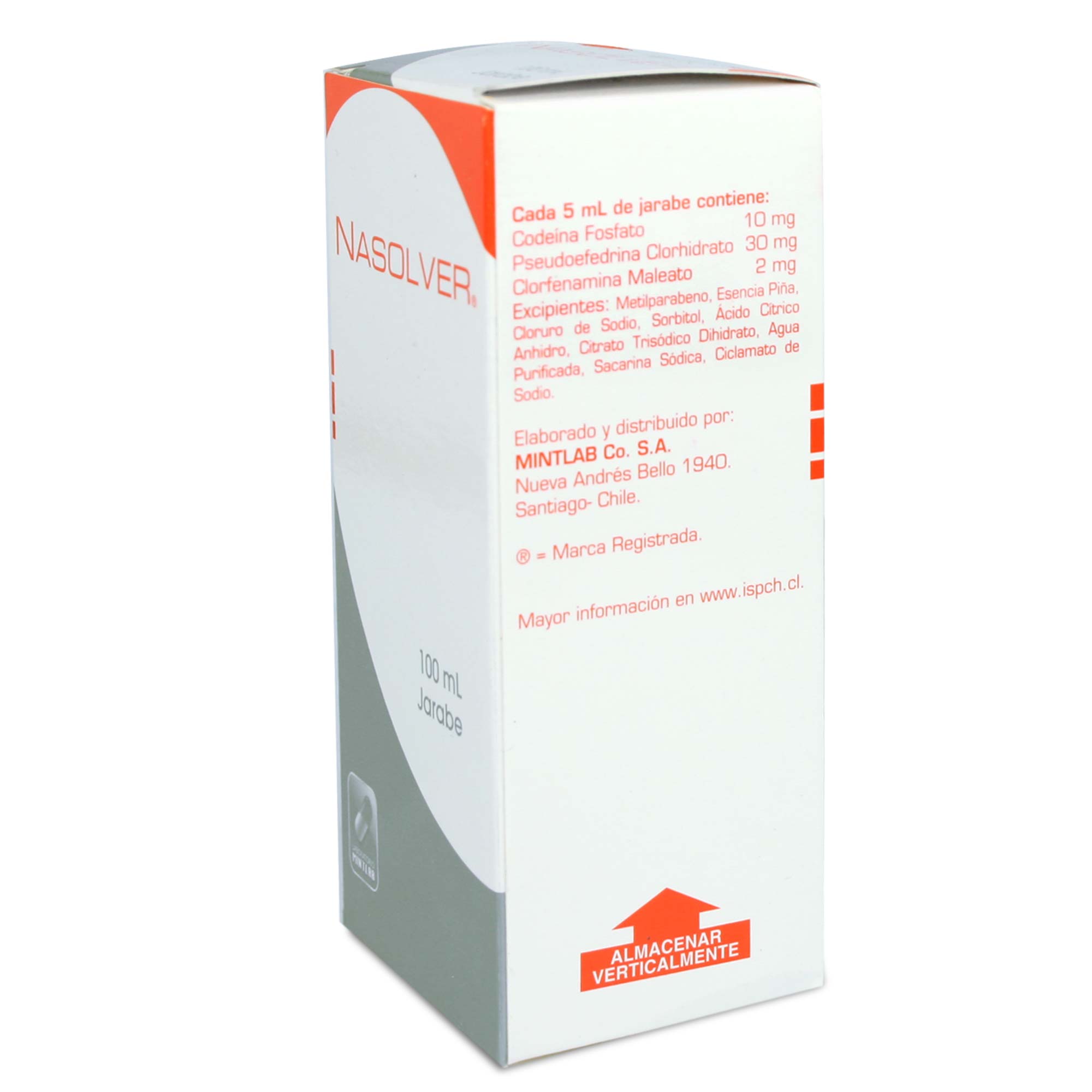 Nasolver Codeina 30 mg/5mL Jarabe 100 mL | Farmacias Cruz Verde