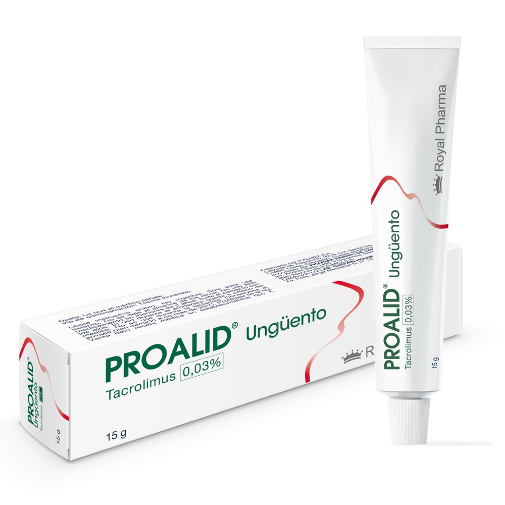 Proalid tacrolimus 0 03 ung ento 15 g cruz verde
