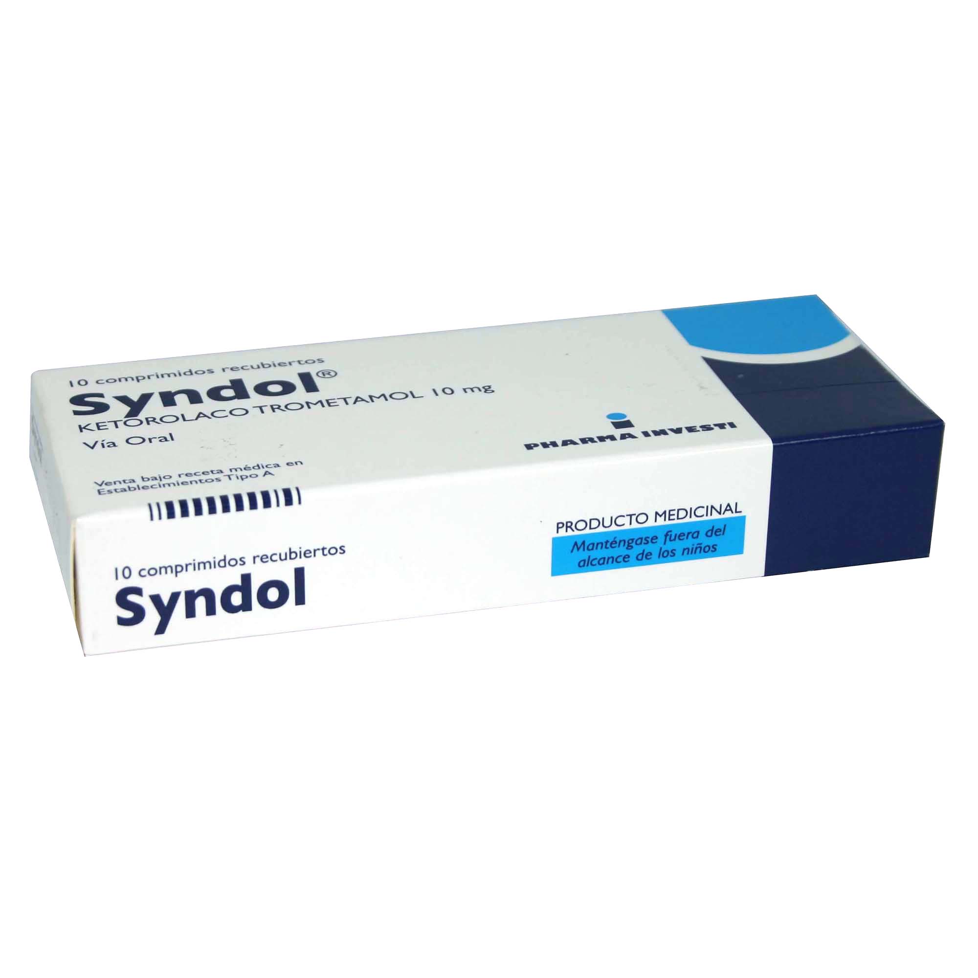 Syndol Ketorolaco 10 mg 10 Comprimidos | Farmacias Cruz Verde