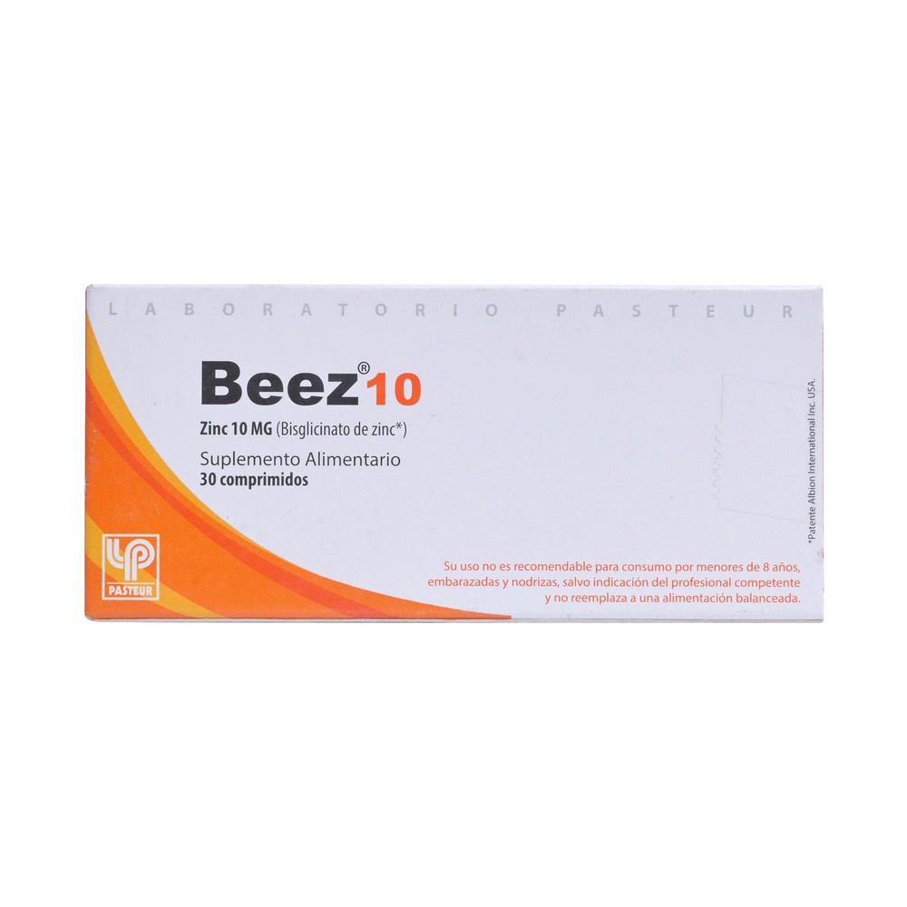 Beez Zinc 10 mg 30 Comprimidos