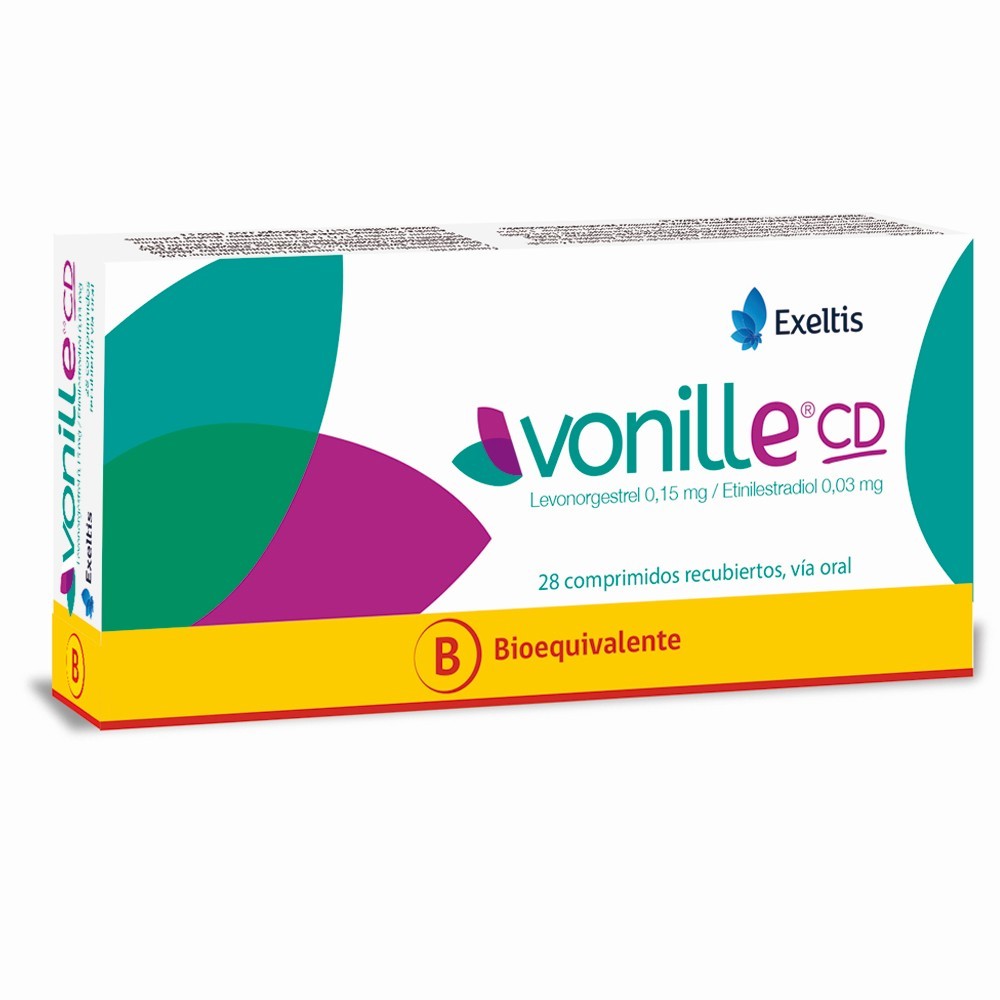 Vonille CD Levonorgestrel 150 mcg Etinilestradiol 0,03 mg 28 Comprimidos