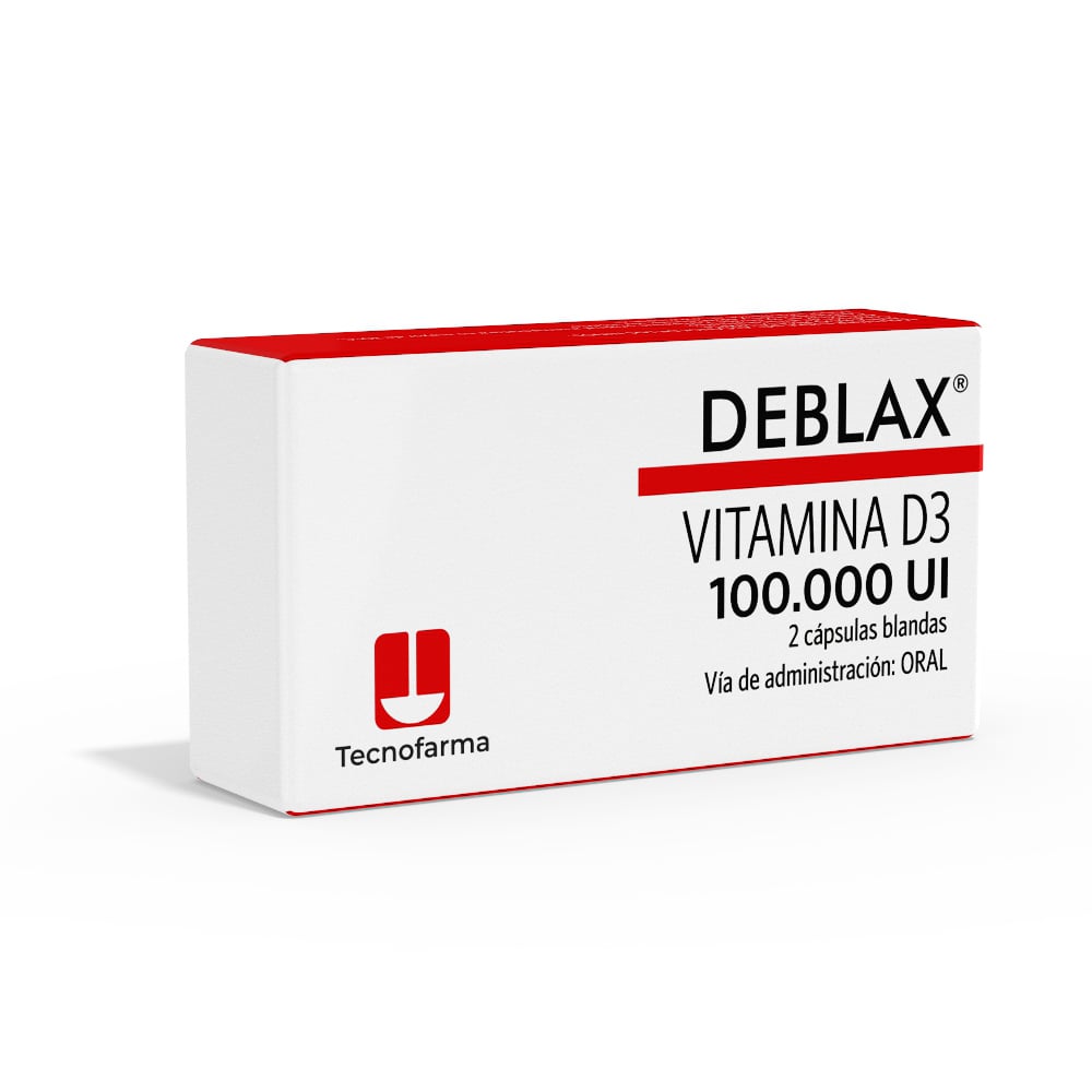 Deblax Vitamina D3 100.000Ui 2 Capsulas Blandas