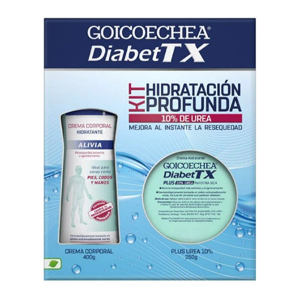 Goicoechea Diabet Tx Pack Crema Corporal Hidratante 400mL + Crema Urea Plus 10% 250Gr