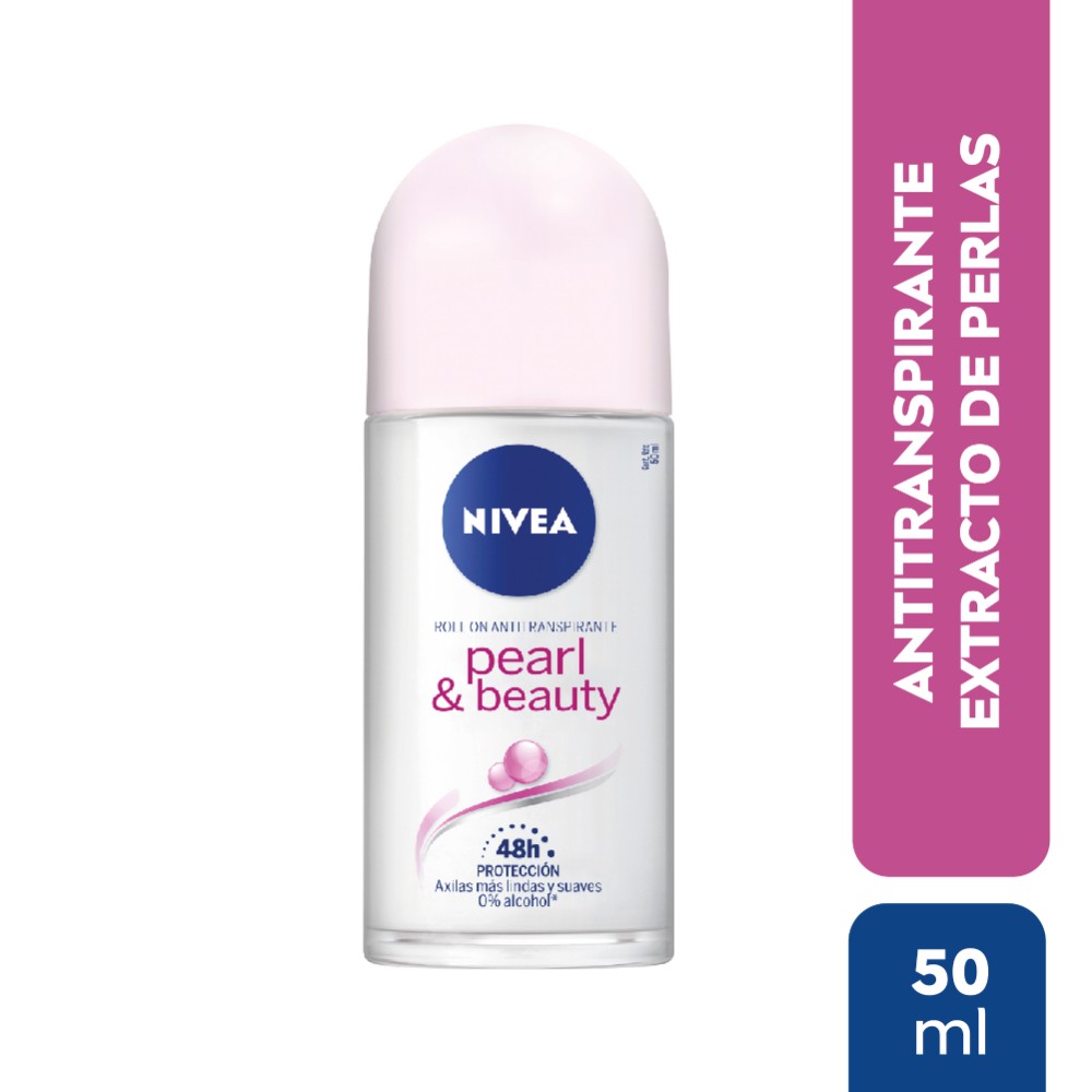 Nivea Deo Roll-On Pearl & Beauty – 48h Schutz, Mit Perlen-Extrakten, 3er Pack (3 X 50 Ml)