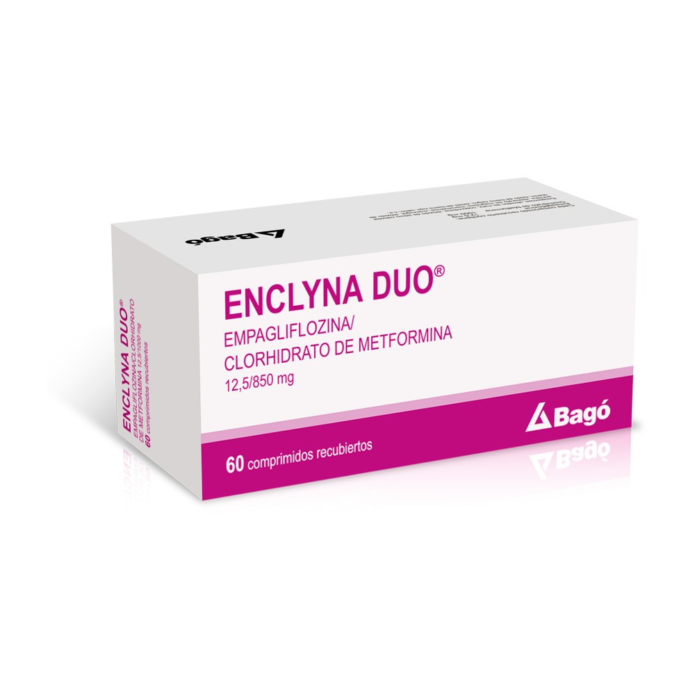 Enclyna Duo Empagliflozina 12,5 mg / Metformina Clorhidrato 1000 mg 60 Comprimidos
