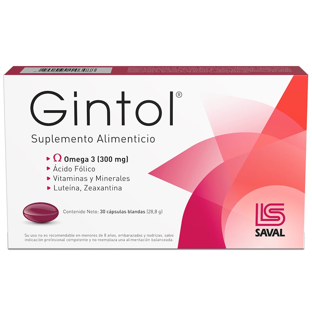 Gintol Suplemento Alimenticio 30 Capsulas