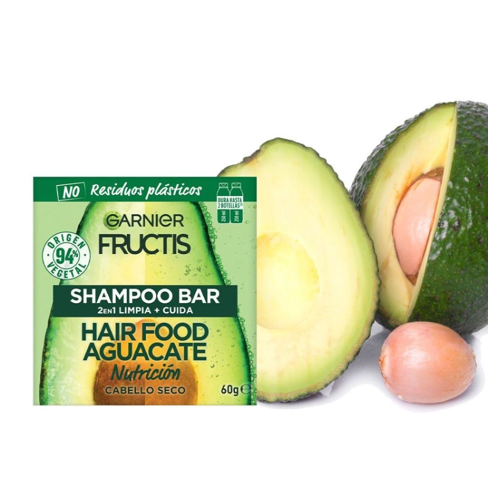 Hair Food Aguacate Shampoo Barra 60 grs Farmacias Cruz Verde