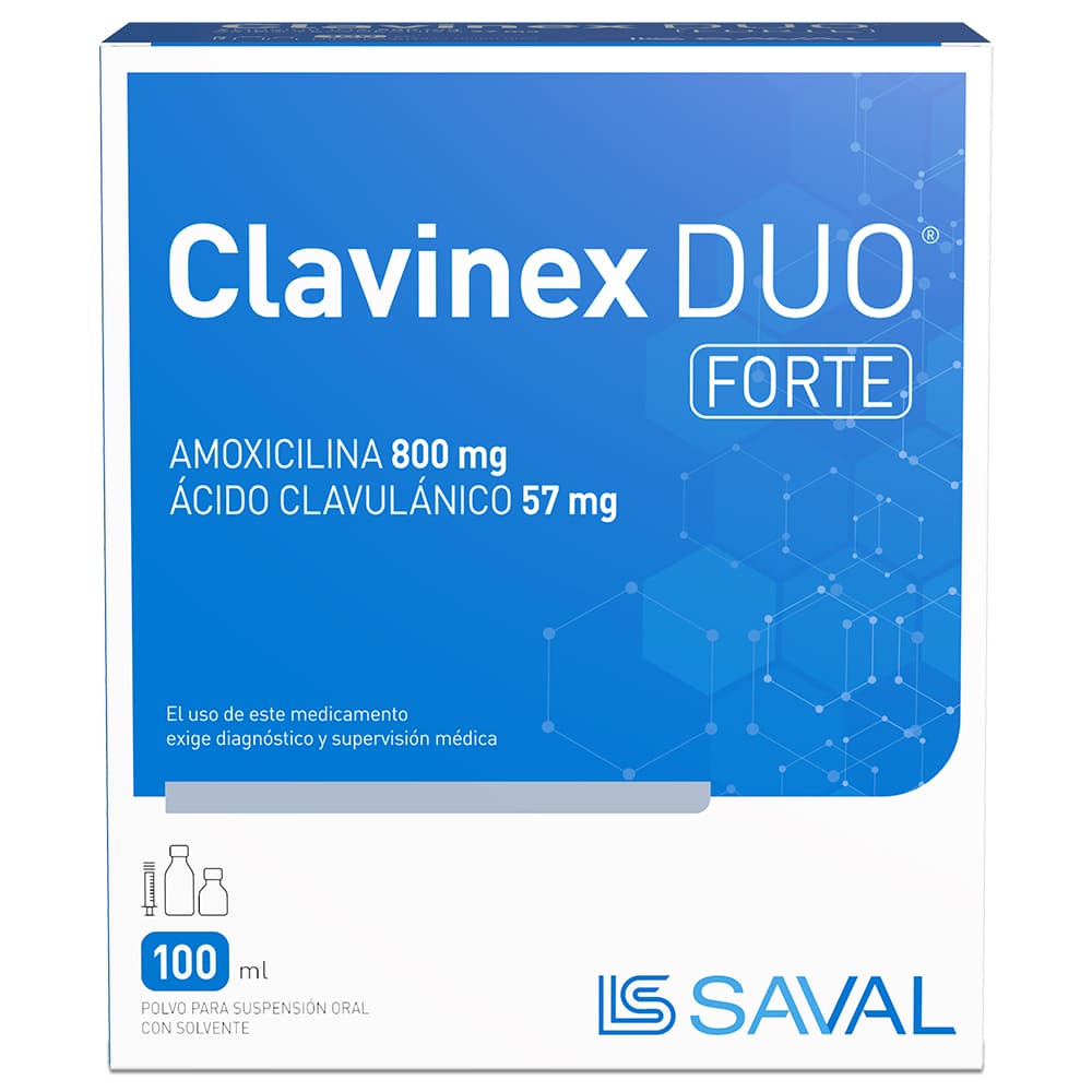 Clavinex Duo Forte 100 Ml Susp.